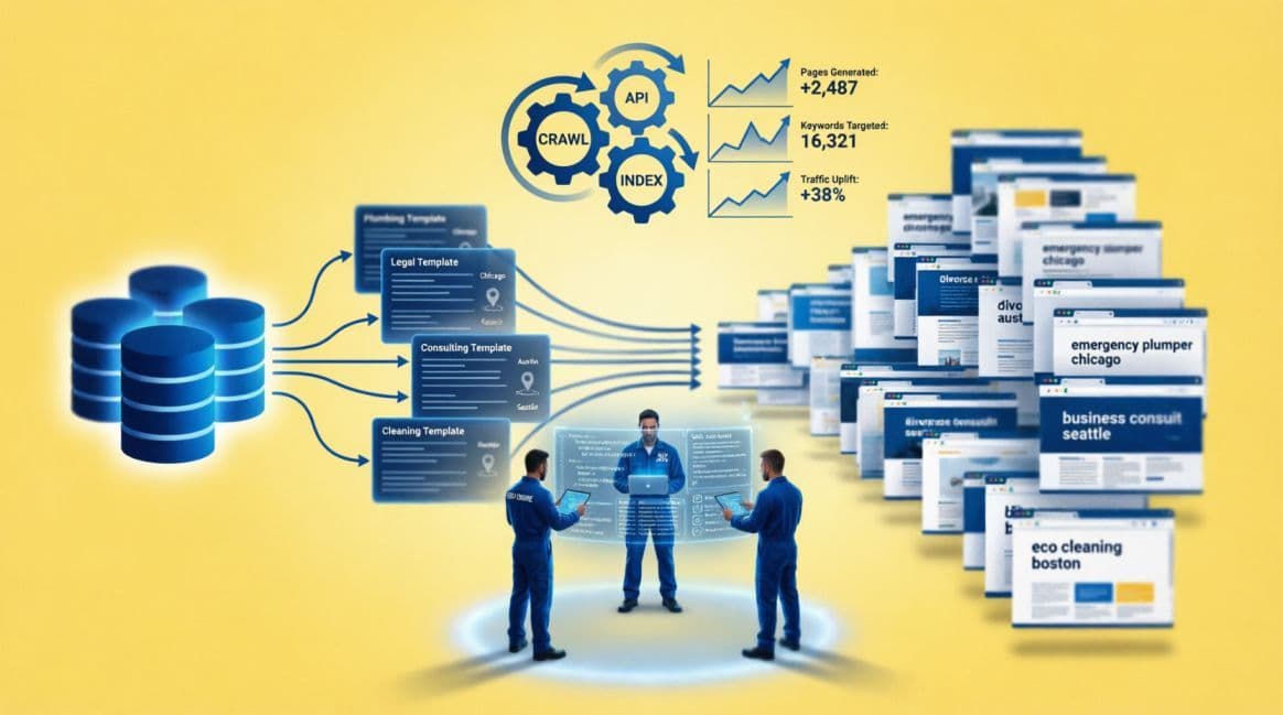 image describing programmatic SEO for service businesses not SaaS