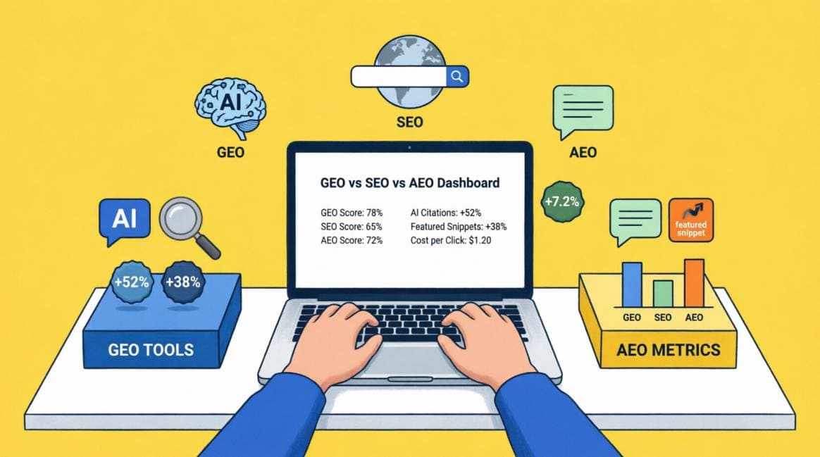 GEO vs SEO vs AEO difference which to focus on