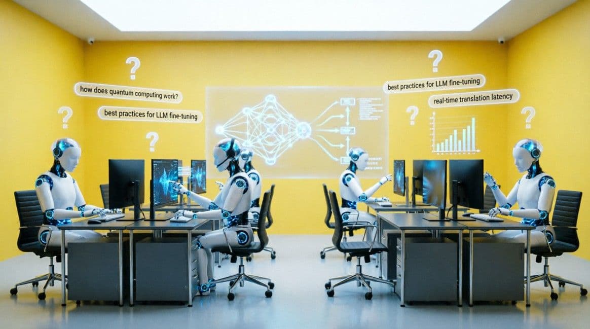 Different AI processing queries and providing response
