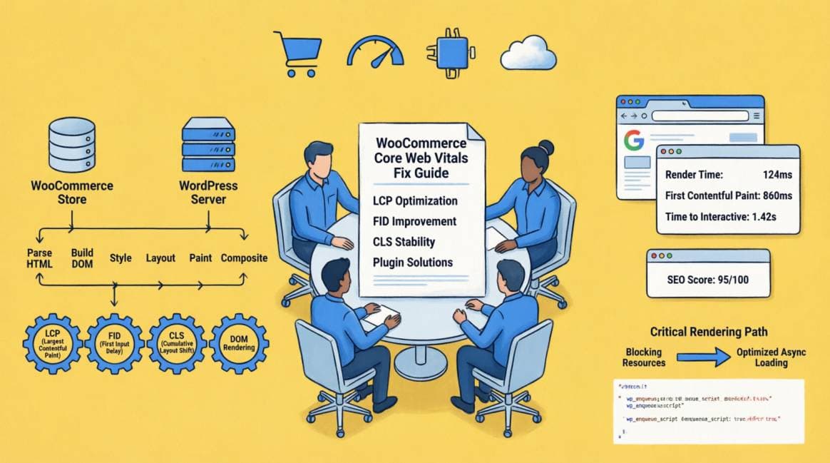 how to fix WooCommerce Core Web Vitals without developer