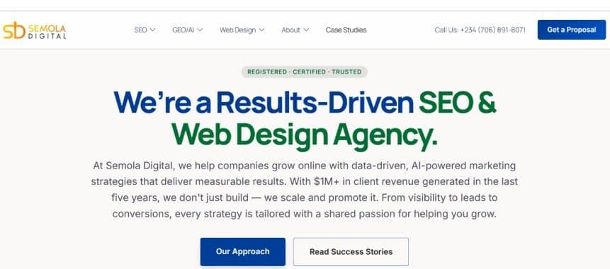 quality improvement Semola Digital achieved after a custom NextJs build