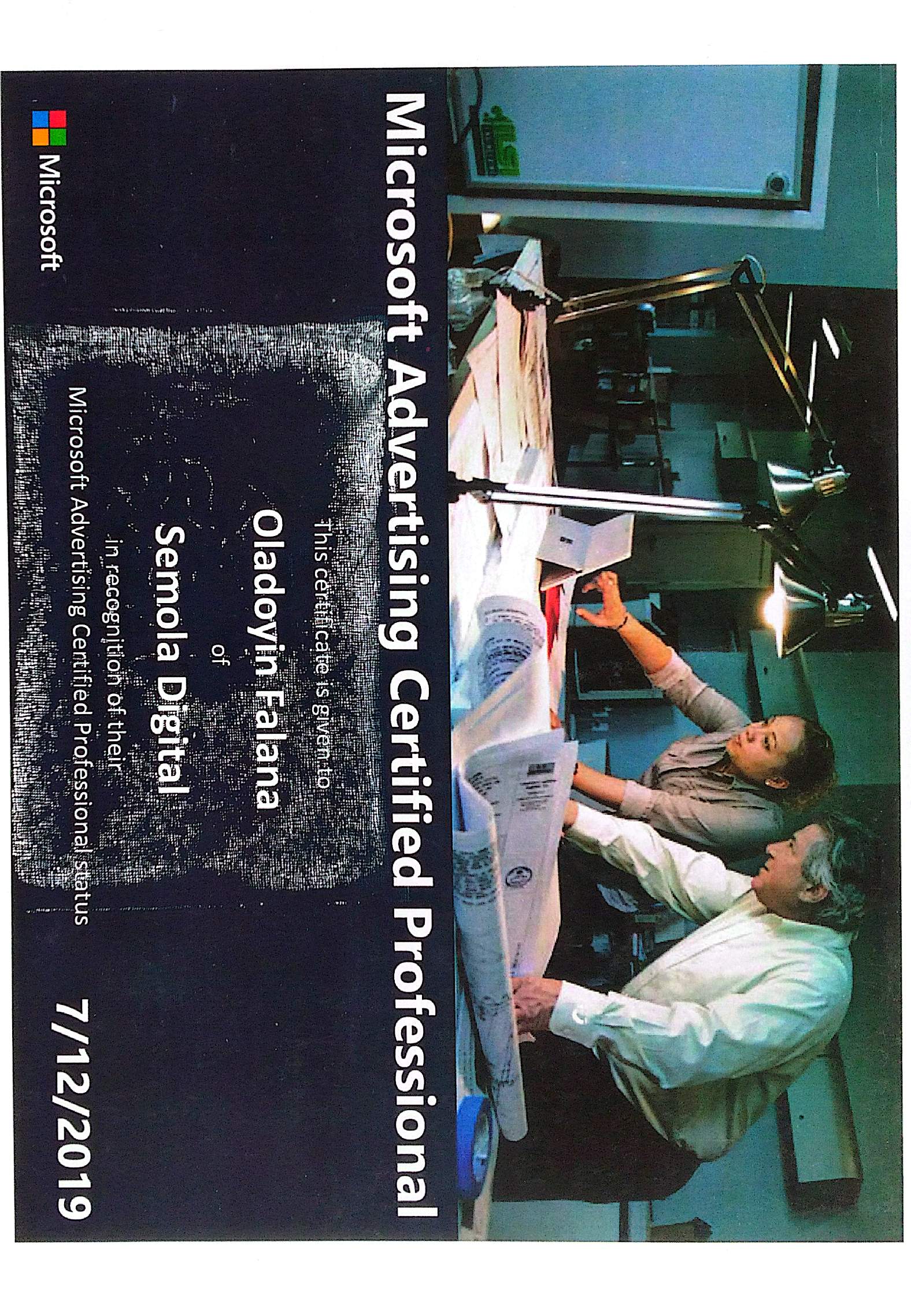Microsoft Advertising Certified Professional