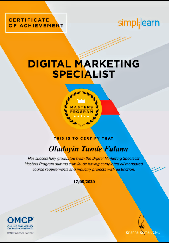 Professional Digital Marketing Certification